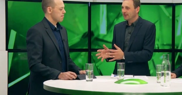 Optakt til spansk gyser med Peter Piil, Per Marxen og Anders Sigdal.