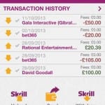 Skrill app / Moneybookers app