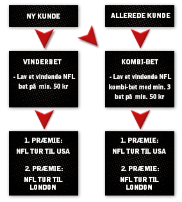 Vind NFL-tur til London eller San Francisco