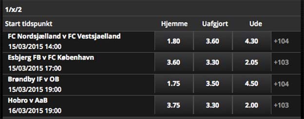 Tripleforsikring på Superligaen med Scandic Bookmakers