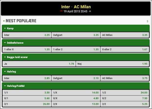 Inter møder AC Milan i klassisk lokalopgør i Serie A