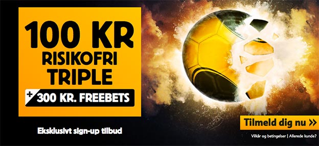 Få hele fire freebets i velkomsttilbud hos Betfair