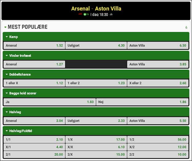 FA Cup-finale: Arsenal møder Aston Villa