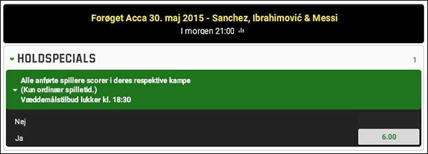 Få odds boost på Messi, Sanchez og Ibrahimovic