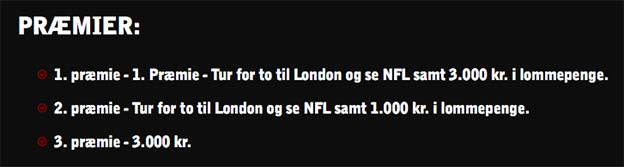 Spil på NFL og vind vild NFL-oplevelse i London