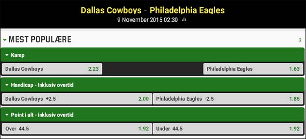 Dallas Cowboys - Philadelphia Eagles - NFL-tip fra Jesper Elming