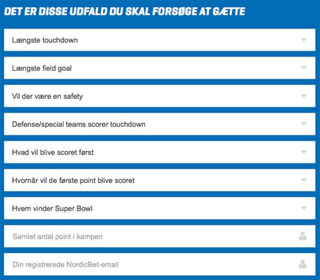 Deltag i stor Super Bowl-konkurrence hos NordicBet