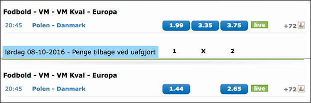 Optjen to styks freebets til Danmarks kampe i VM-kvalifikationen