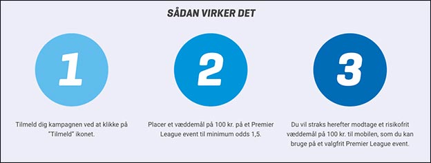 Sådan får du tre risikofrie spil til Premier League hos NordicBet