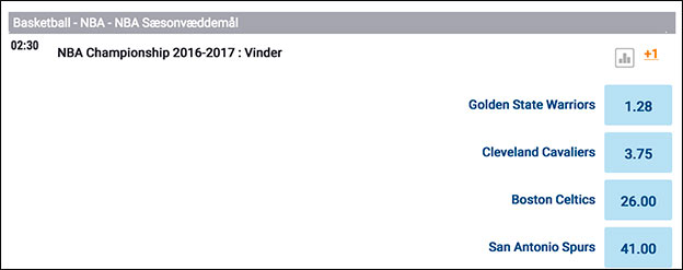 Spil på NBA playoffs hos NordicBet. Se oddsene her