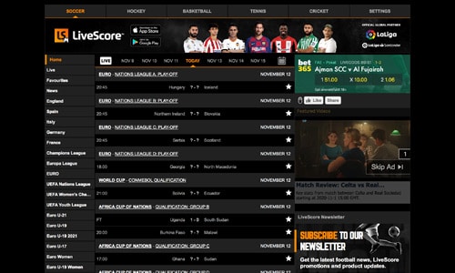 LiveScore.com er et godt bud på en uundværlig livescore